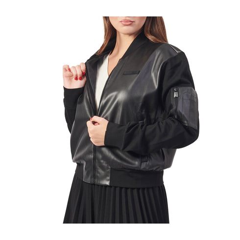 EA7 Emporio Armani Giacca bomber Giubbino Donna modello bomber Nero A24 - EA7 EMPORIO6DTM34TJZOZ - 1200 - XS - Francavilla Moda